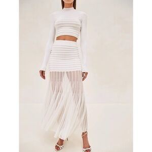 Alexis Bridal Hela Sweater Top and Franki Skirt size small